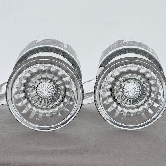 Christmas Village Hot Toddy Mug by Arcoroc 5.5in set-2 townhouses footed cup - Picture 5 of 10